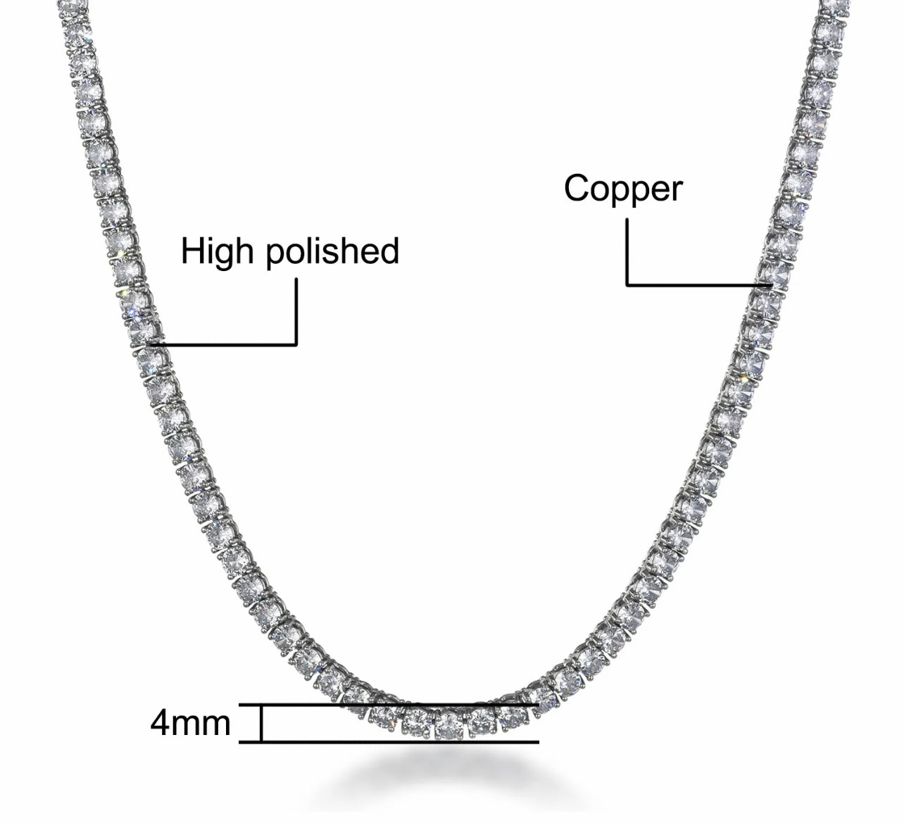 Rich Girl Tennis Necklace